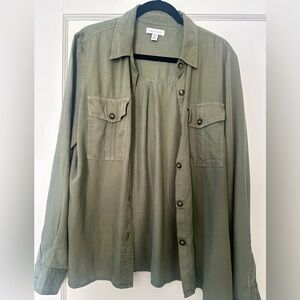 TOPSHOP Button down tencel top